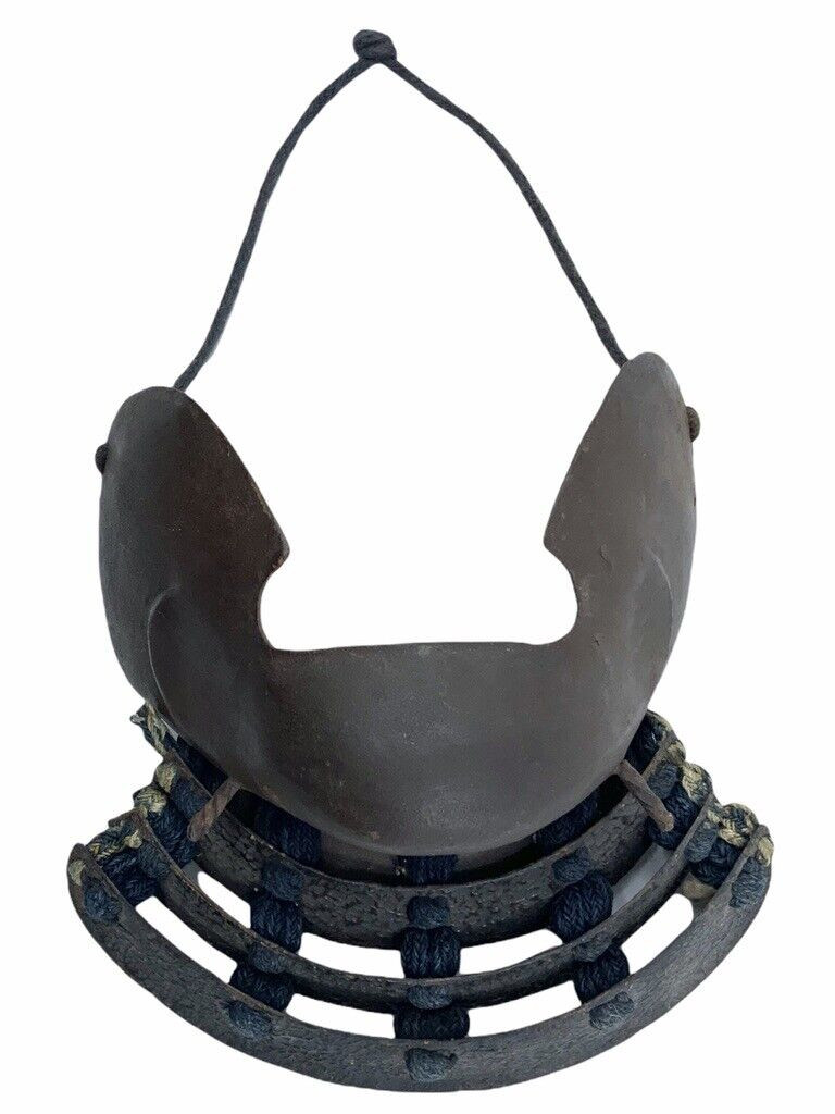 Japanese Japan Samurai Helmet Momonari Kabuto with Hanpo Faceshield 1750-1800 Japanese Japan Samurai Helmet Momonari Kabuto with Hanpo Faceshield 1750-1800