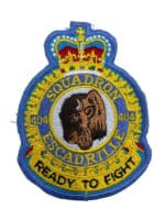 Canadian Forces RCAF 404 Squadron Heraldic Crest Patch Colour Vintage