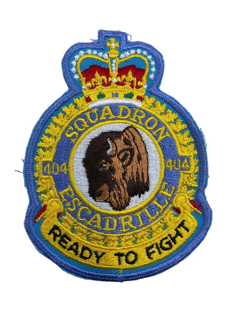 Canadian Forces RCAF 404 Squadron Heraldic Crest Patch Colour Vintage Canadian Forces RCAF 404 Squadron Heraldic Crest Patch Colour Vintage