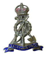 British Pioneer Corps Enamel Sweetheart Pin Back Badge British Pioneer Corps Enamel Sweetheart Pin Back Badge