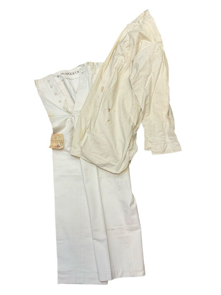 WW2 Canadian Navy RCN Officers White Tunic Jacket Shirt and Trousers Named WW2 Canadian Navy RCN Officers White Tunic Jacket Shirt and Trousers Named