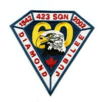 RCAF CAF Canadian 423 60th Anniversary Squadron Crest Patch