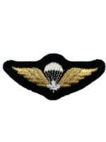 Canadian Forces Airborne Para White Leaf Mylar Jump Wing Insignia Miniature
