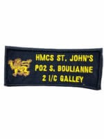 Canadian Navy RCN HMCS St Johns Nametag Insignia 2