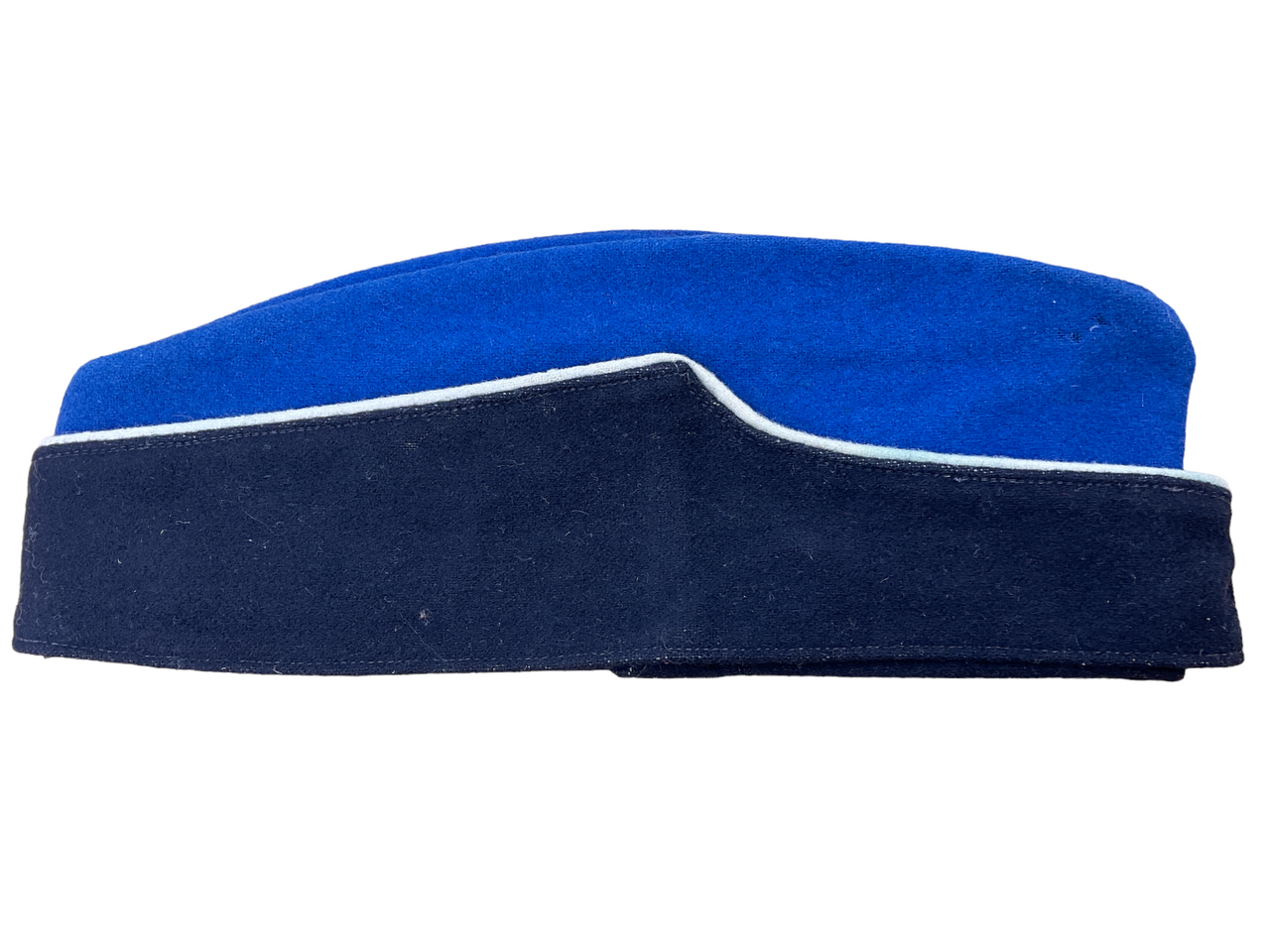 British Yeomanry Cavalry Blue Top White Piped Coloured Field Service Cap Hat British Yeomanry Cavalry Blue Top White Piped Coloured Field Service Cap Hat