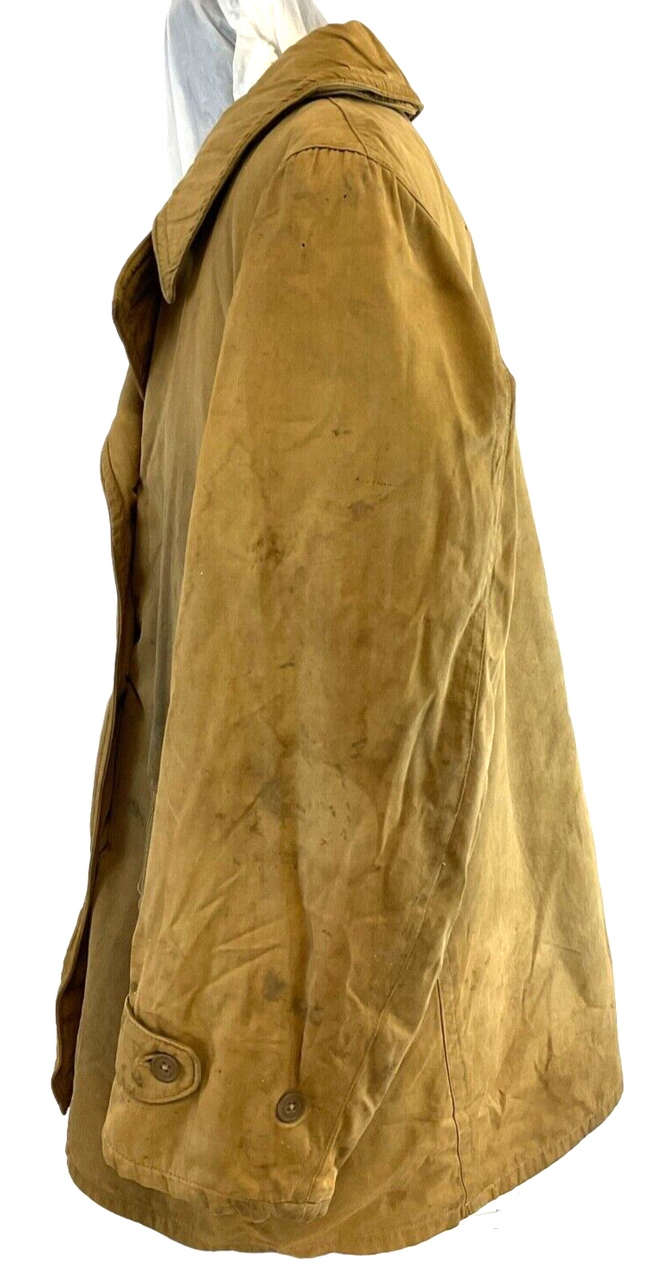 WW2 US Made Jeep Coat Canadian Issue With Name & Service No. Size Large WW2 US Made Jeep Coat Canadian Issue With Name & Service No. Size Large