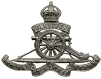 British Royal Artillery Volunteers Cap Badge British Royal Artillery Volunteers Cap Badge