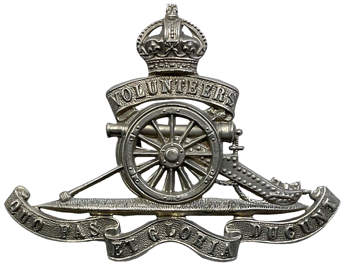 British Royal Artillery Volunteers Cap Badge British Royal Artillery Volunteers Cap Badge