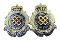 Canadian Forces Logistic Supply Collars Insignia Pair