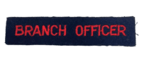 British Royal Navy Branch Officer Insignia Patch