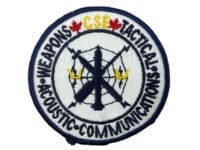 Canadian Navy RCN CSE Tactical Weapons Acoustic Communications Crest Patch Canadian Navy RCN CSE Tactical Weapons Acoustic Communications Crest Patch