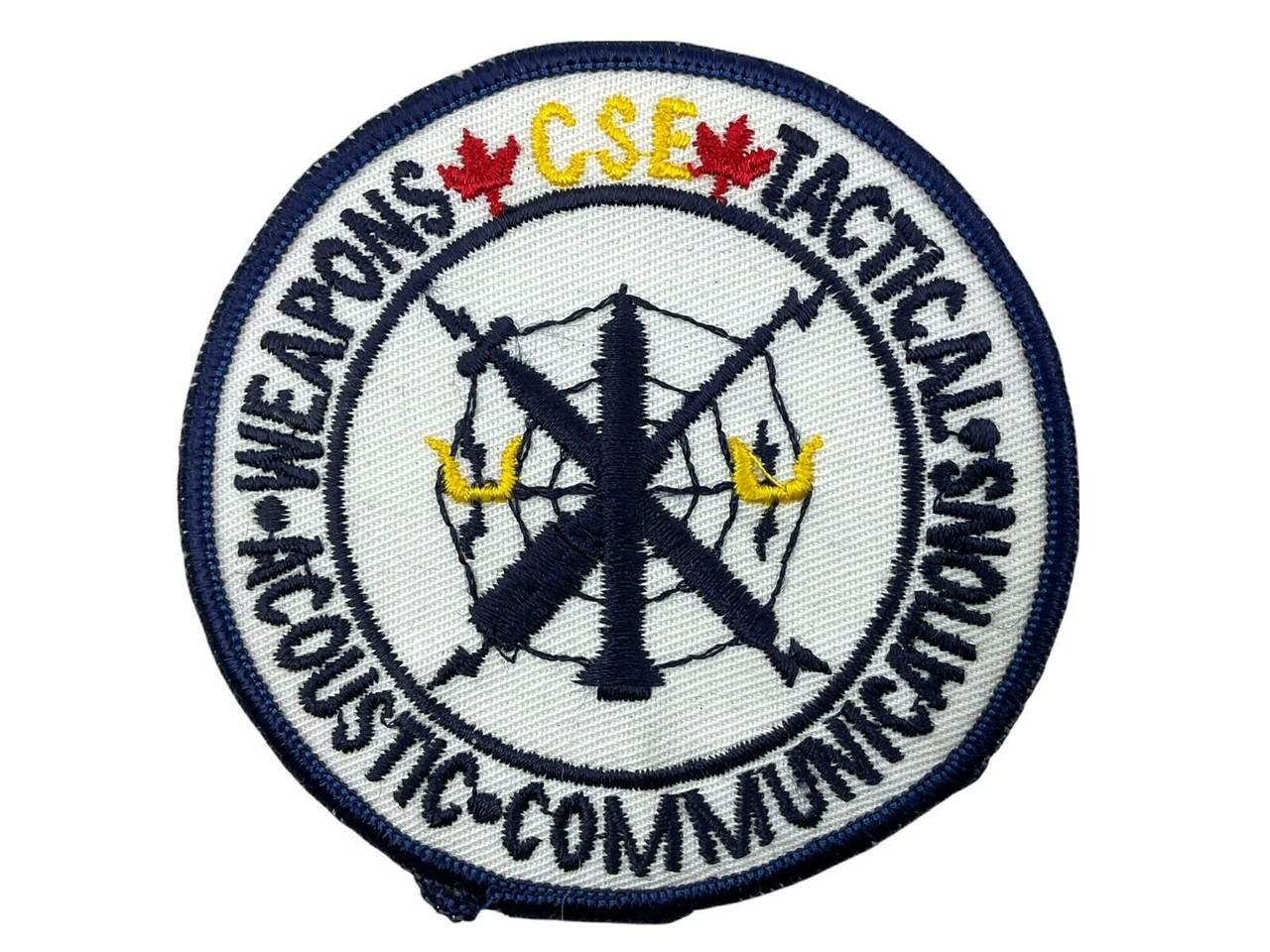 Canadian Navy RCN CSE Tactical Weapons Acoustic Communications Crest Patch Canadian Navy RCN CSE Tactical Weapons Acoustic Communications Crest Patch