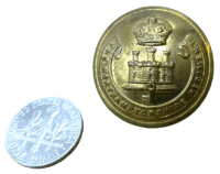 WW2 British Northamptonshire Regiment Jacket Button Large