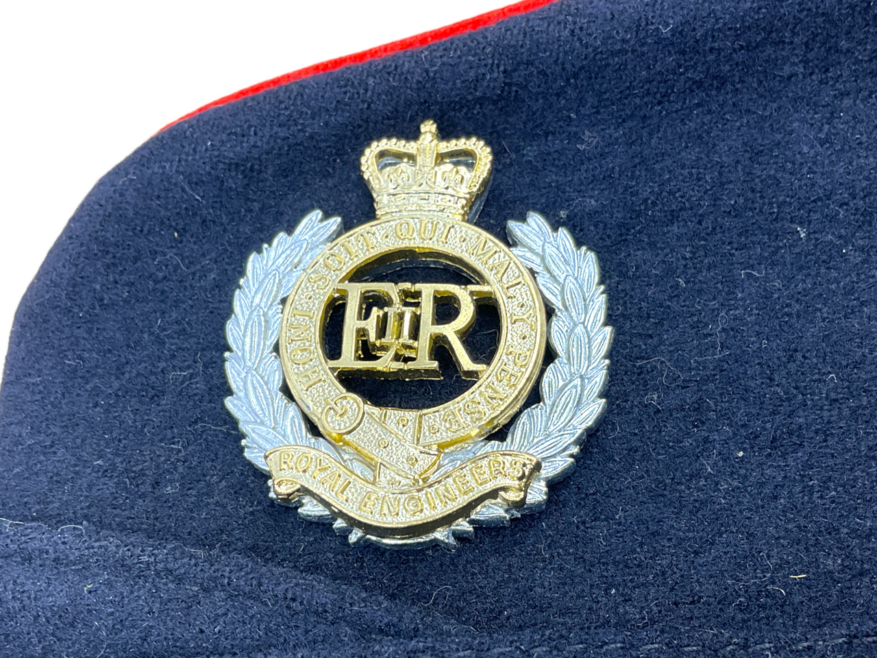 British Royal Engineers RE Red Piped Coloured Field Service Cap British Royal Engineers RE Red Piped Coloured Field Service Cap