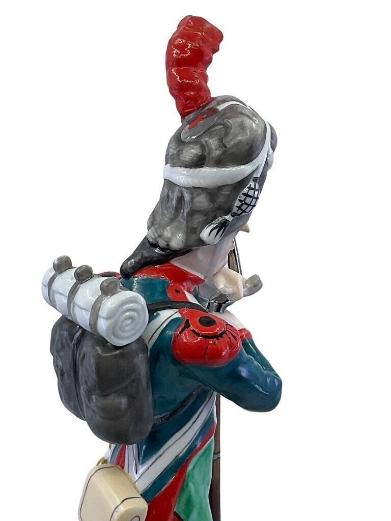 French Napoleonic Grenadier Sitzendorf Porcelain Figure 11 Inches Tall French Napoleonic Grenadier Sitzendorf Porcelain Figure 11 Inches Tall