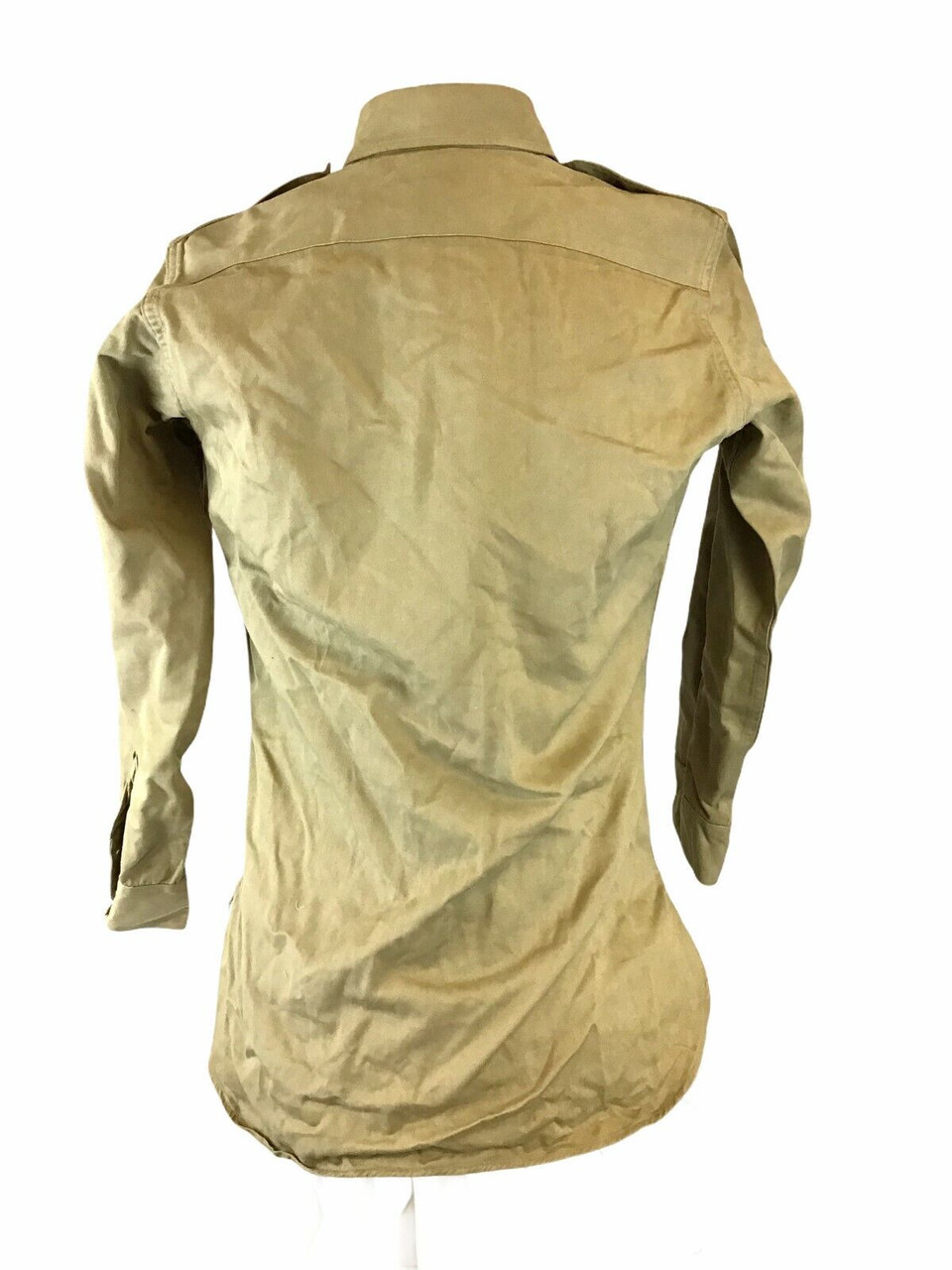 Korean War Era US Army Khaki Shirt 14.5 x 34 Uniform Korean War Era US Army Khaki Shirt 14.5 x 34 Uniform