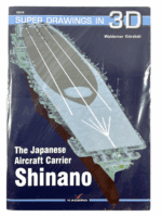 WW2 Japanese Aircraft Carrier Shinano Kagero 3D 16046 Soft Cover Reference Book