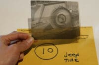 WW2 British Airborne Para Jeep Tire Original Negative #10