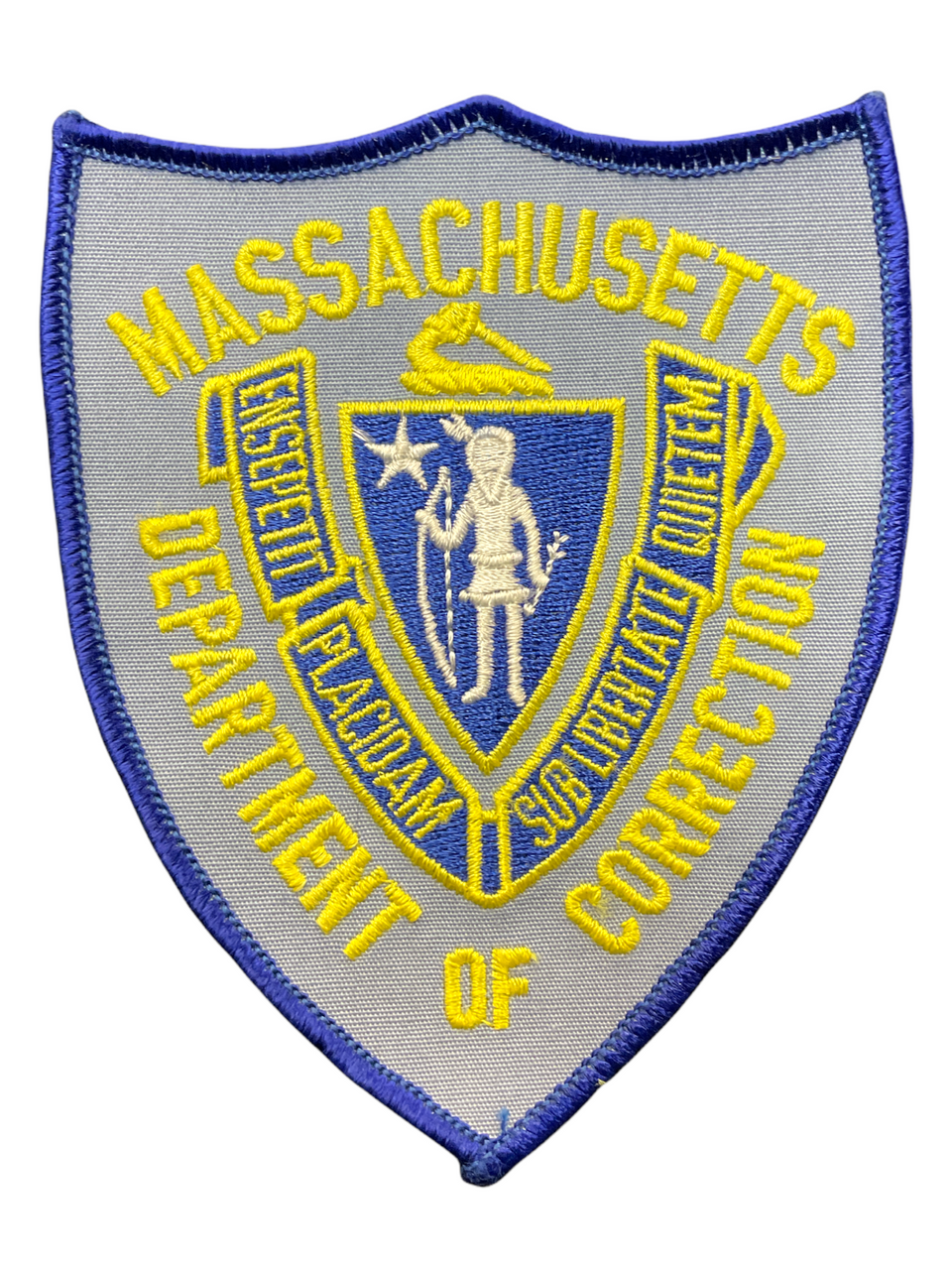 US Massachusettes Department Of Correction Blue Edge Police Patch US Massachusettes Department Of Correction Blue Edge Police Patch