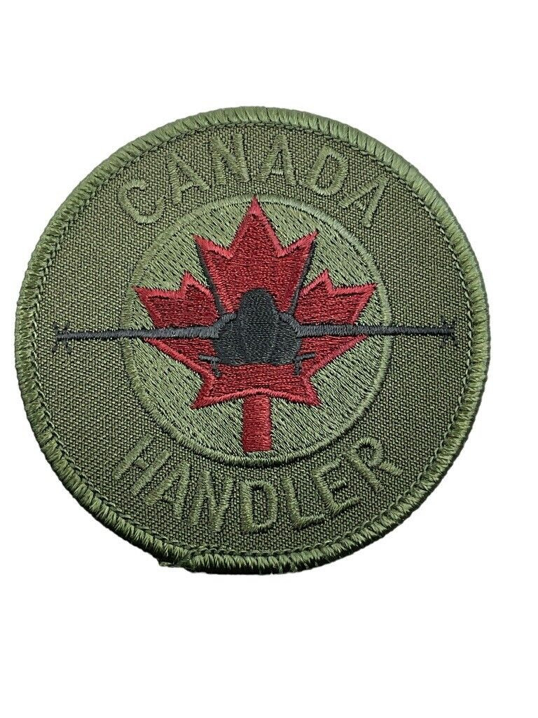 Canadian Forces RCAF CF-18 Hornet Handler Squadron OD Green Patch Crest Canadian Forces RCAF CF-18 Hornet Handler Squadron OD Green Patch Crest