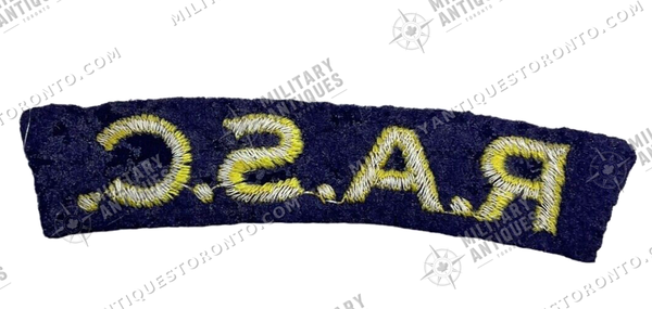 Ww2 Rasc Markings WW2 British Royal Army Service Corps RASC Shoulder Title Insignia ...