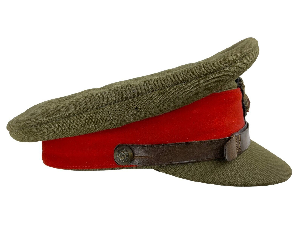 WW2 British Brigadier General Named Engineers Officers Peak Cap WW2 British Brigadier General Named Engineers Officers Peak Cap