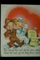 WW1  AEF Souvenir Paper Sweetheart Card for Soldiers.