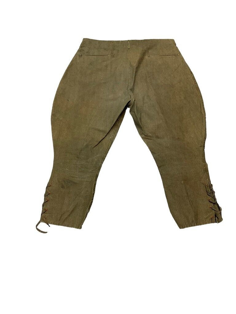 WW1 Canadian Army CEF Denim Riding Breeches Pants Trousers Size 36 Waist WW1 Canadian Army CEF Denim Riding Breeches Pants Trousers Size 36 Waist