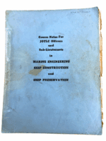 Canadian RCN Navy Course Notes Officers Engine Ship Construct SC Reference Book