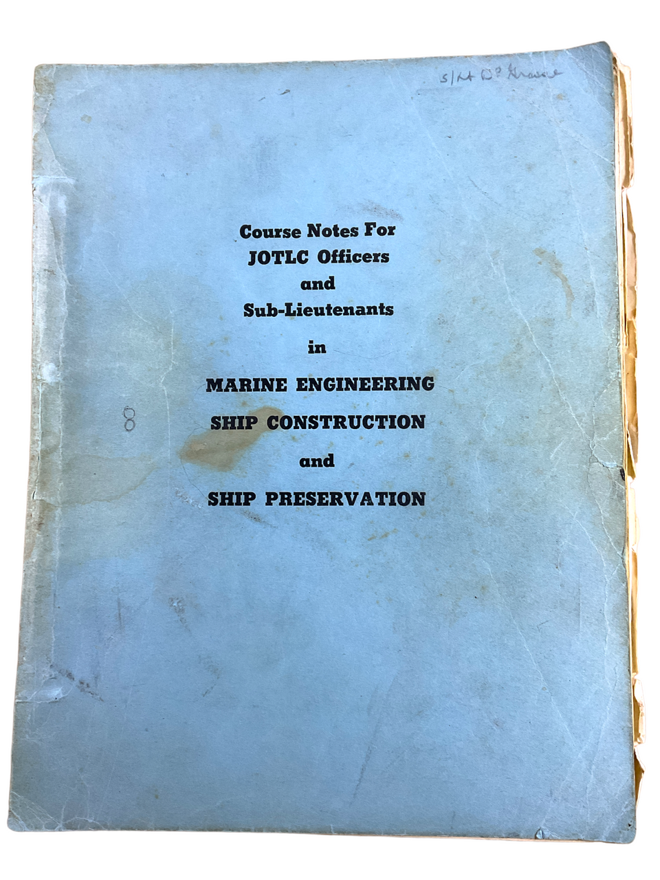 Canadian RCN Navy Course Notes Officers Engine Ship Construct SC Reference Book Canadian RCN Navy Course Notes Officers Engine Ship Construct SC Reference Book