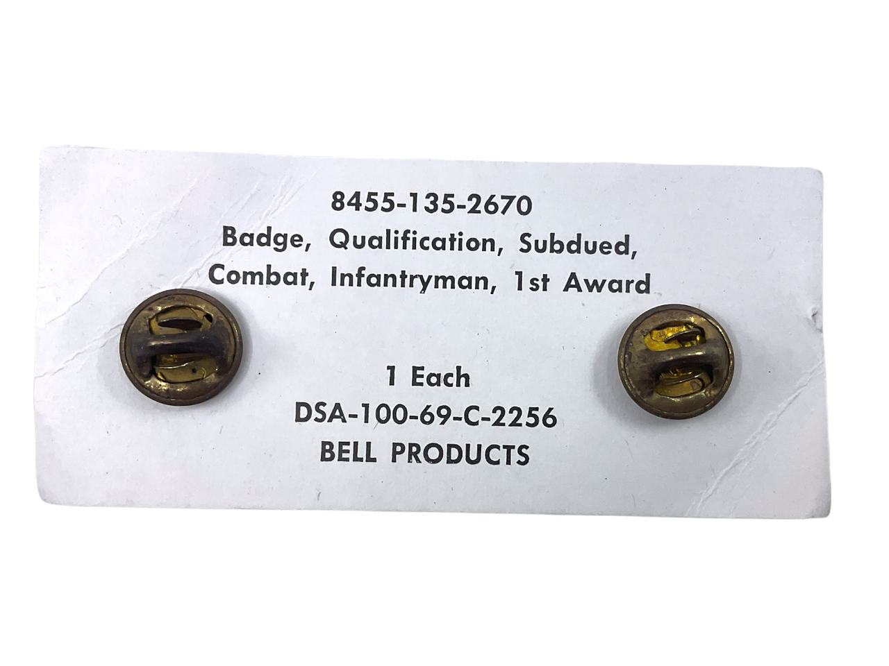 US Forces Combat Infantryman Qualification Subdued Badge Clutch Back US Forces Combat Infantryman Qualification Subdued Badge Clutch Back