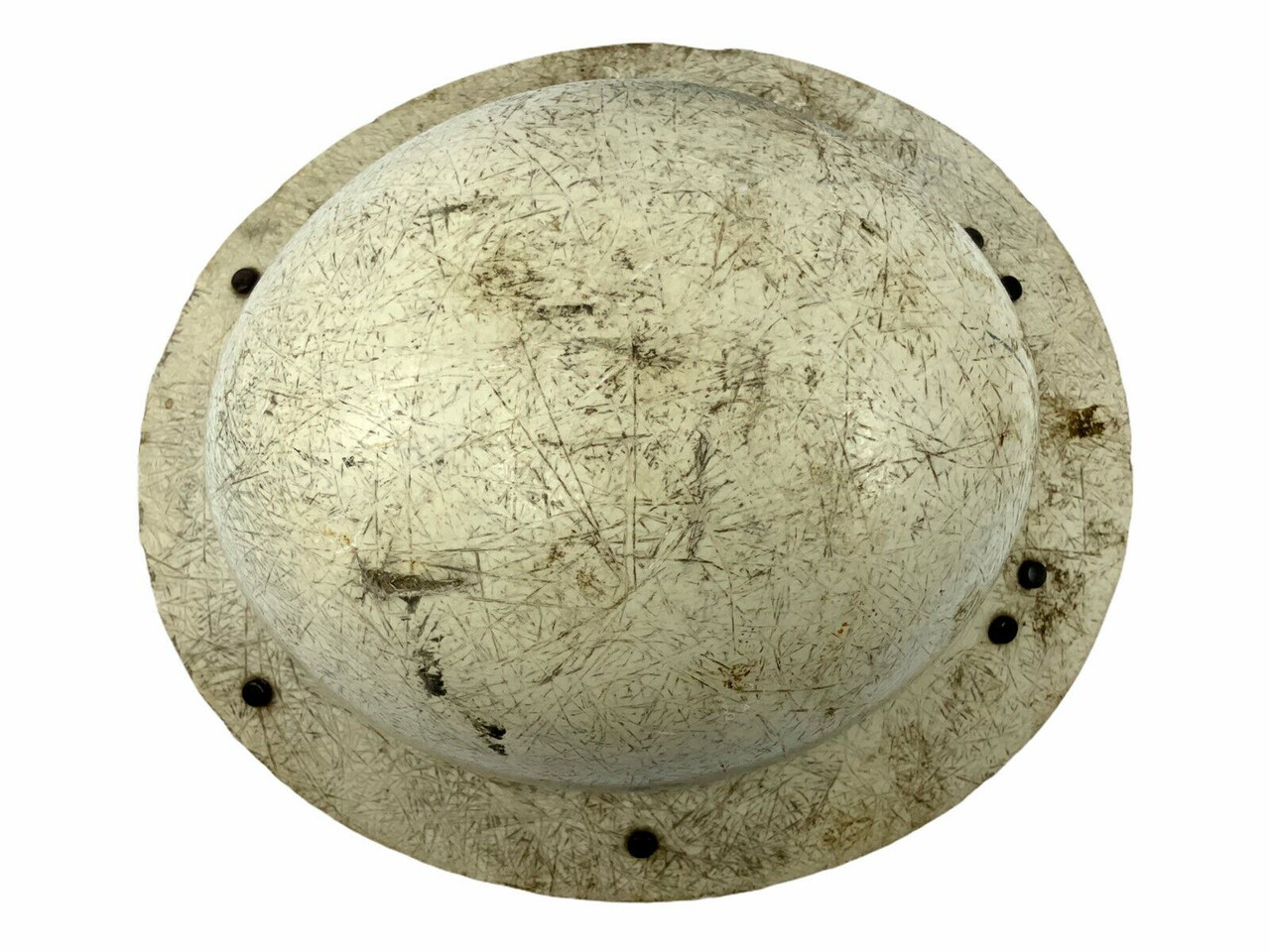 US Civil Defense White Fiber Hard Hat Helmet US Civil Defense White Fiber Hard Hat Helmet