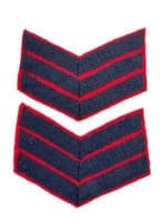 British Rifle Regiment Sergeant Rank Chevron Pair