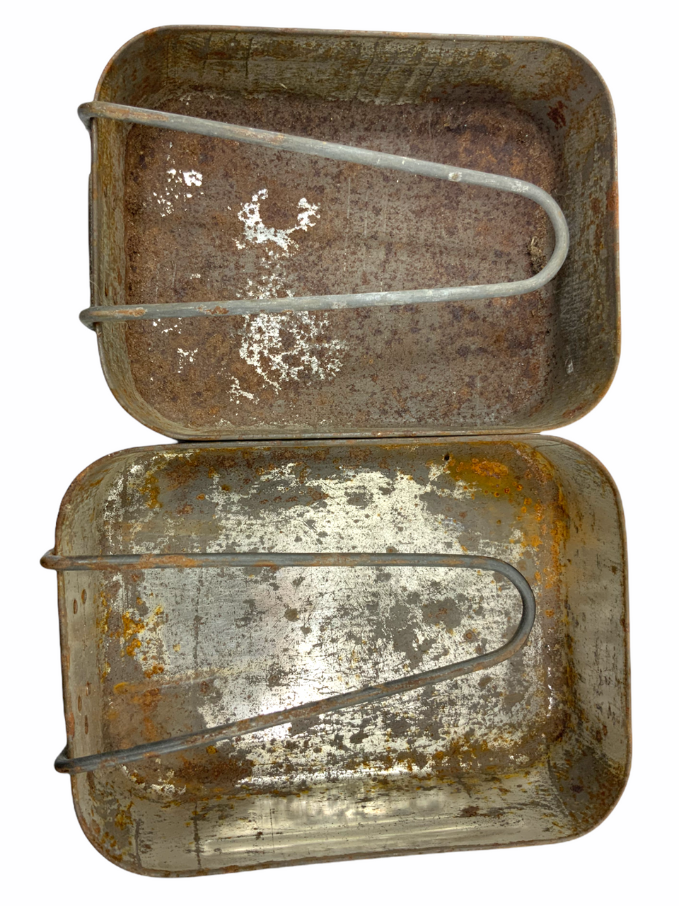 WW2 British Army Pair Of Steel Mess Tins WW2 British Army Pair Of Steel Mess Tins