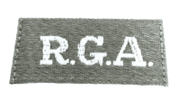 WW1 British RGA Royal Garrison Artillery Slip On Shoulder Title