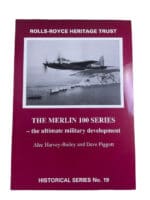 WW2 British RAF Merlin 100 Series Engine Soft Cover Reference Book