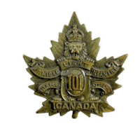 WW2 Canadian CEF 101st Battalion Collar Badge Insignia Single 1