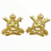 Canadian Prince of Wales Rangers Machine Gun Officers Collars Insignia Pair 2