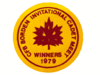Canadian RCAC Army Cadets CFB Borden Cadet Meet Winners 1979 Patch