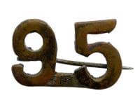 WW1 Canadian CEF 95th Battalion Shoulder Title Insignia Single