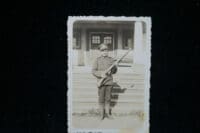 WW1 British Canadian BEF CEF Soldier With Rifle Photo