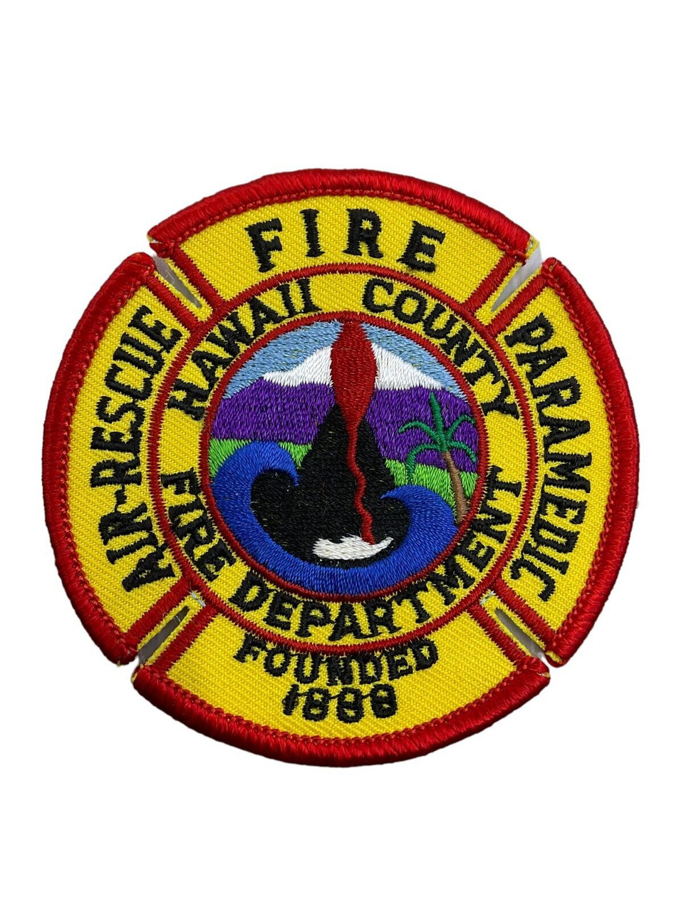 US Hawaii County Fire Department Paramedic Patch US Hawaii County Fire Department Paramedic Patch