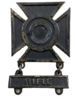 WW2 US Army Marksman Rifle Badge Sterling