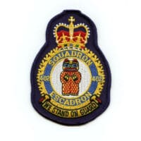 RCAF CAF Canadian 402 Squadron Heraldic Colour Crest Patch