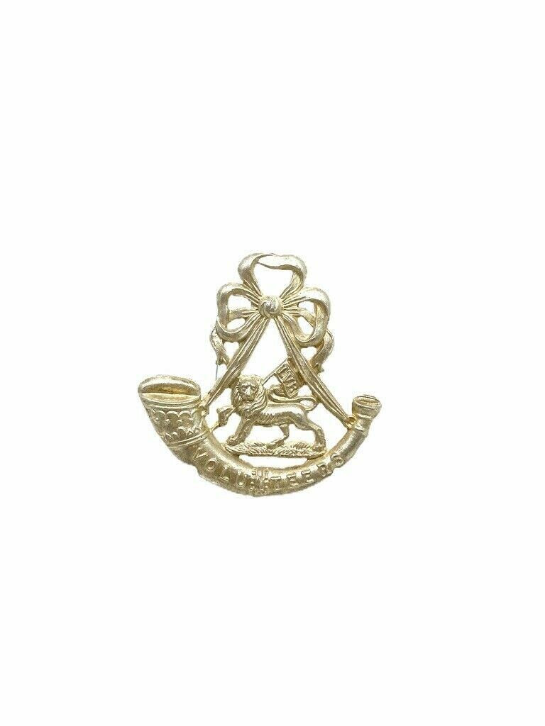 WW1 British BEF London Volunteer Rifles Officers Hallmarked Silver Cap Badge WW1 British BEF London Volunteer Rifles Officers Hallmarked Silver Cap Badge