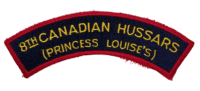 8th Canadian Hussars Princess Louise's Shoulder Title Insignia Single 1