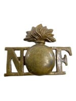 WW2 British Northumberland Fusiliers Metal Shoulder Title Single