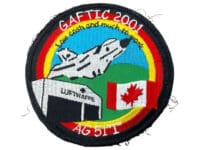 German Air Force Training in Canada GAFTIC 2001 Squadron Crest Patch Vintage