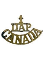 WW1 Canadian CEF 1st DAP Divisional Ammunition Park Shoulder Title Insignia