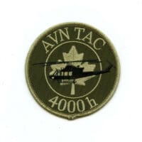 RCAF CAF Canadian 4000 Hrs Aviation Tactical French Squadron OD Crest Patch